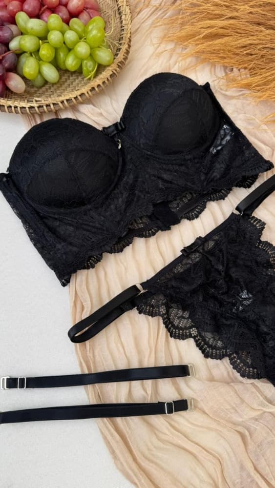 CONJUNTO C/BOJO CROPPED LAURA - Preto 2