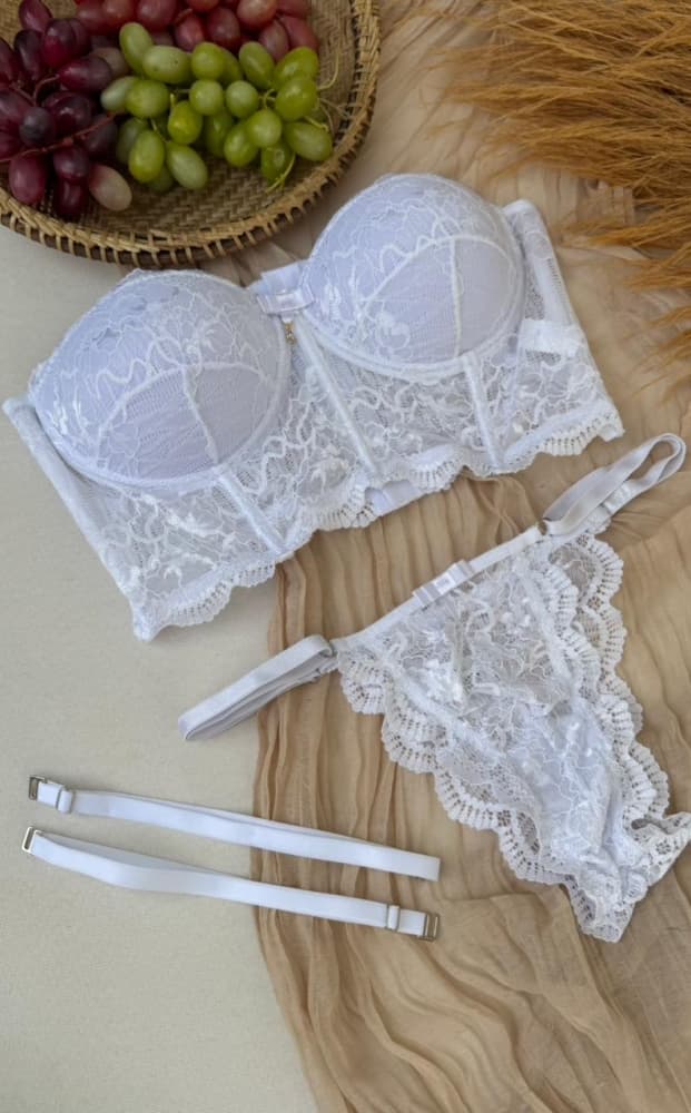 CONJUNTO C/BOJO CROPPED LAURA - Branco 1