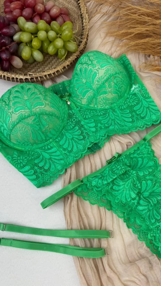 CONJUNTO C/BOJO CROPPED LAURA - VERDE HERANÇA 1