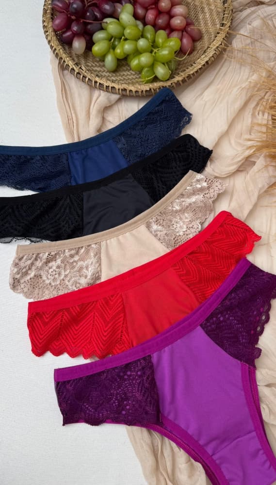 CALCINHA RENDA LATERAL MALU (não é possível escolher cor - cores variadas)