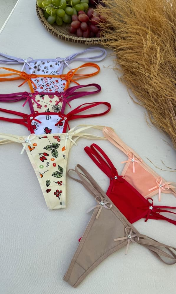 CALCINHA TIRAS 746 (não é possível escolher cor - cores variadas)