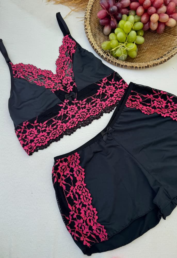 BABY DOOL BICOLOR DEBORA - PRETO C/PINK 1