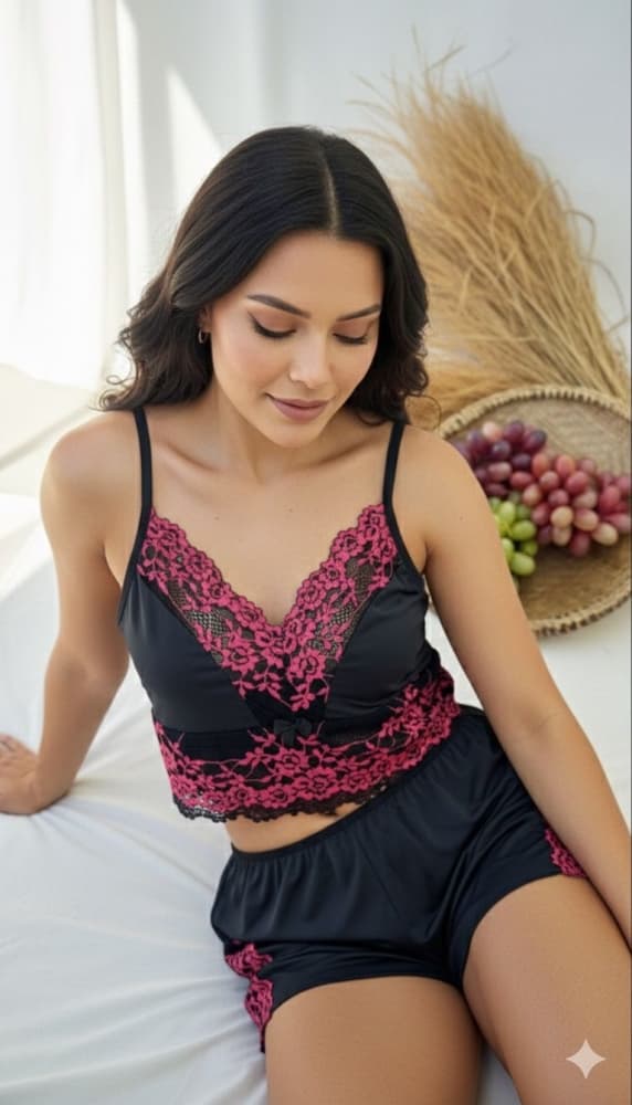 BABY DOOL BICOLOR DEBORA - PRETO C/PINK