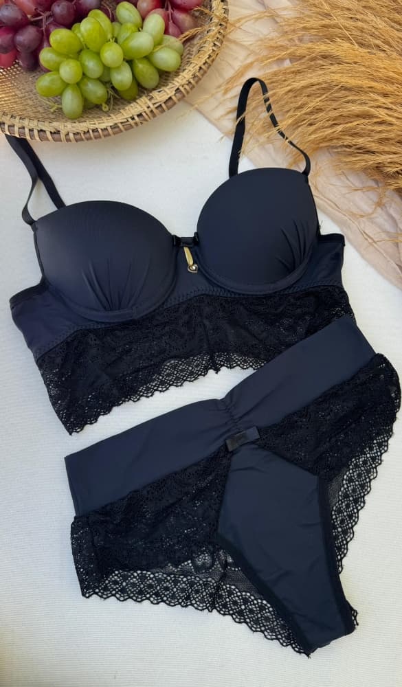 CONJUNTO C/BOJO LAVINIA - PRETO