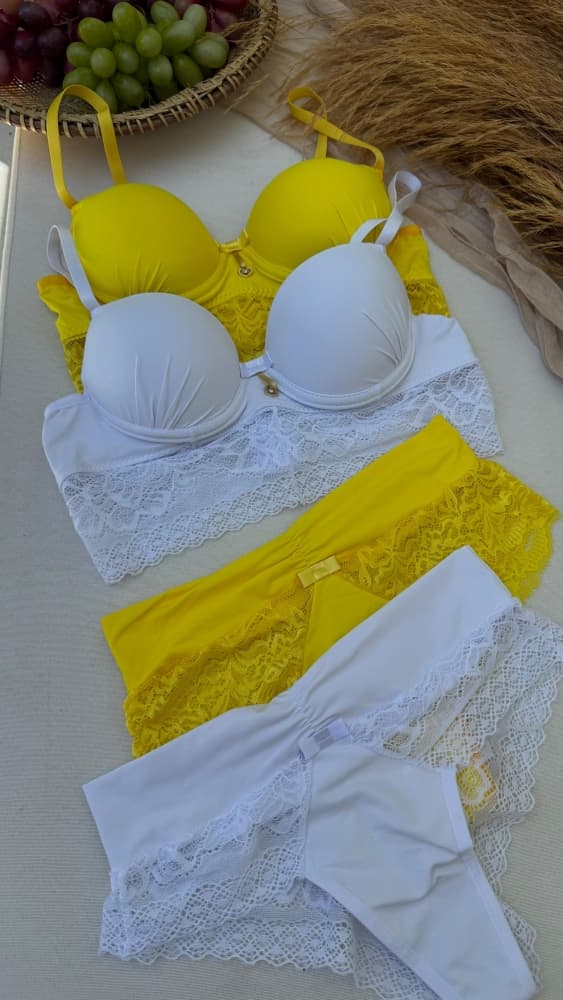 CONJUNTO C/BOJO LAVINIA - AMARELO 1