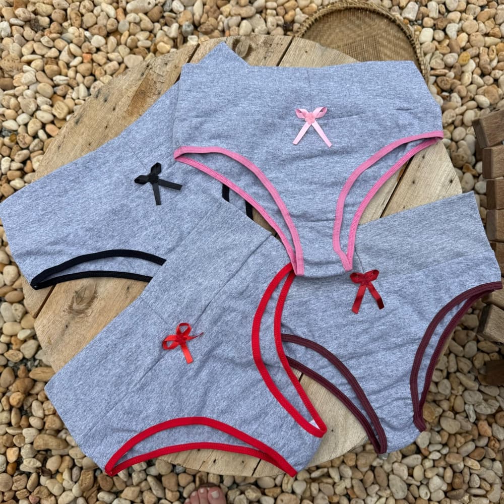 CALCINHA PALA ALTA MESCLA (não é possível escolher cor - cores variadas do vies) 1