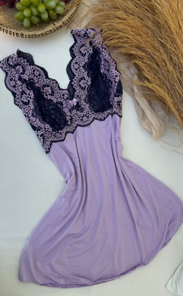 CAMISOLA SUEDE VIRGÍNIA BICOLOR - LILÁS