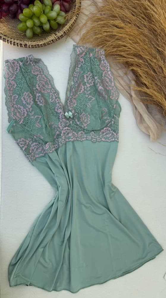 CAMISOLA SUEDE VIRGÍNIA BICOLOR - Verde claro 1