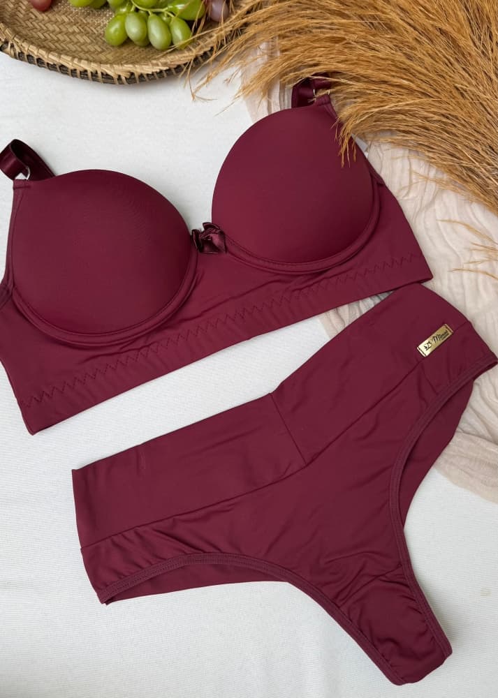 CONJUNTO C/BOJO DEMIMUS - Vinho