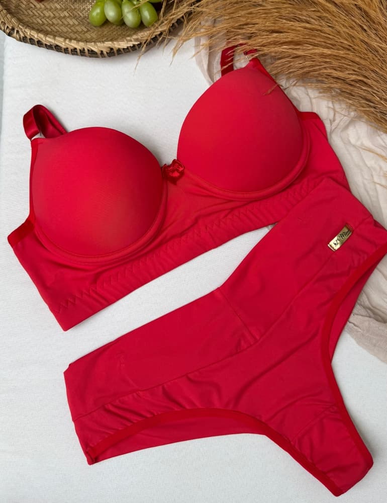 CONJUNTO C/BOJO DEMIMUS - Vermelho
