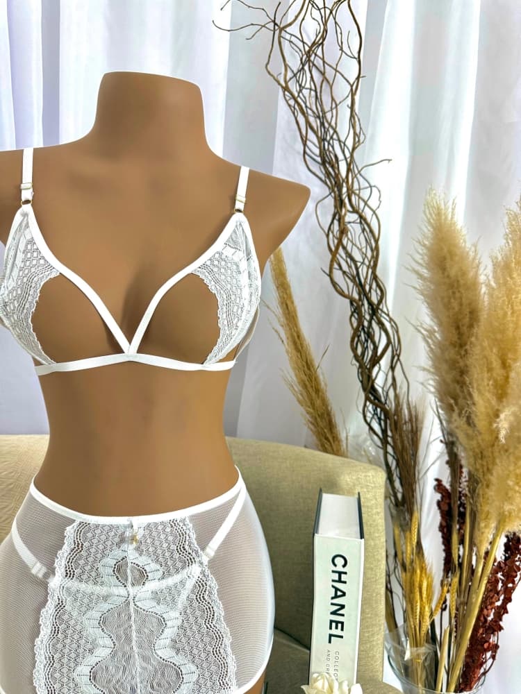 CONJ S/BOJO CINTA LIGA LATINA - BRANCO (,) 1