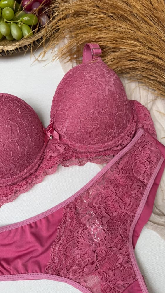 CONJUNTO C/BOJO PLUS SIZE LAVINIA - ROSA SANDIA 2