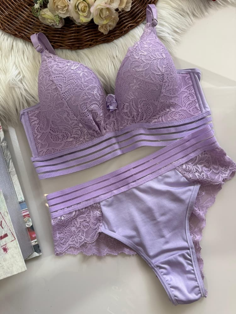 CONJUNTO CATARINA ULTRA LUXO - Lilás