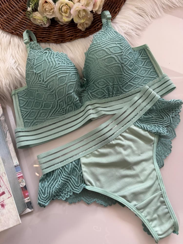 CONJUNTO C/ BOJO ULTRALUXO CATARINA - Verde Teos