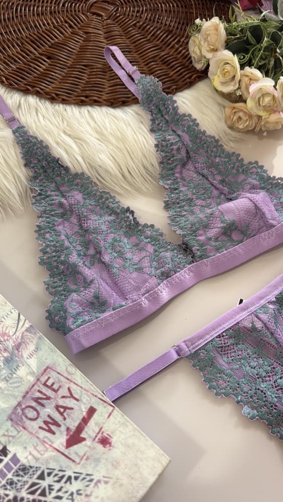 CONJUNTO S/BOJO BICOLOR JULIA - LILÁS 1