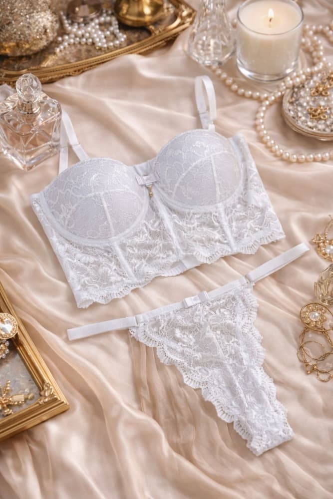 CONJUNTO C/BOJO CROPPED LAURA - Branco