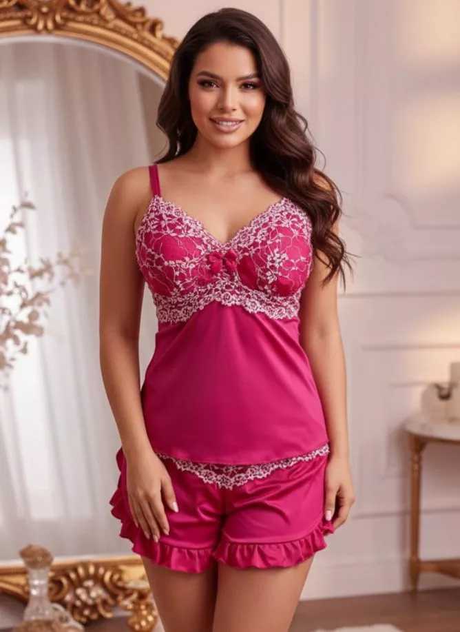 BABY DOLL ULTRA LUXO FLUFLU - Pink