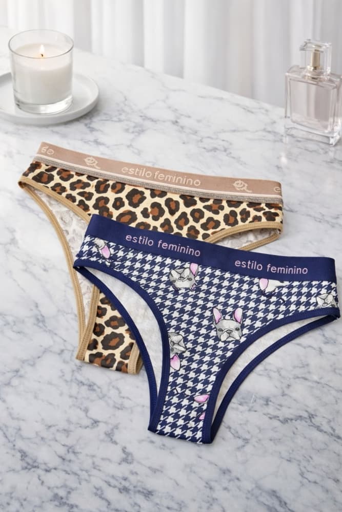 CALCINHA COTTON ESTAMPADA/600 (não é possível escolher cor - cores variadas)