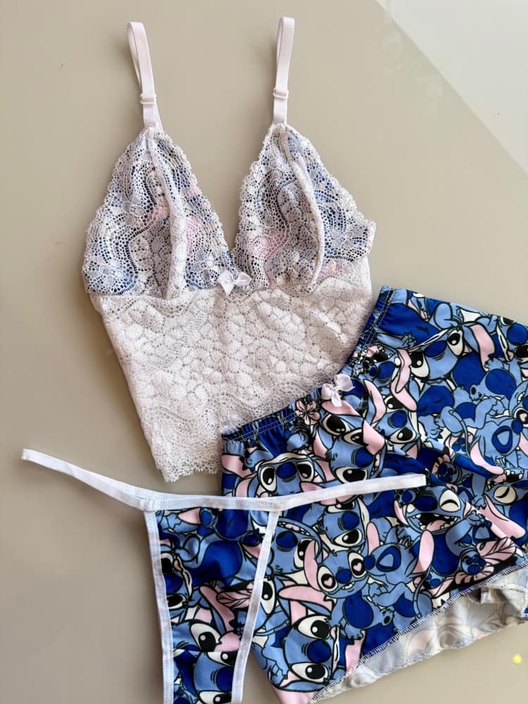 BABY DOLL TRIO ROMA - STITCH AZUL