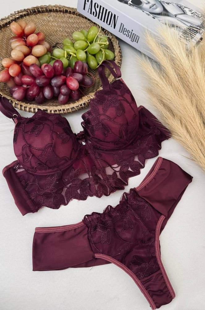 CONJUNTO SENSAÇÃO ULTRA LUXO - Vinho