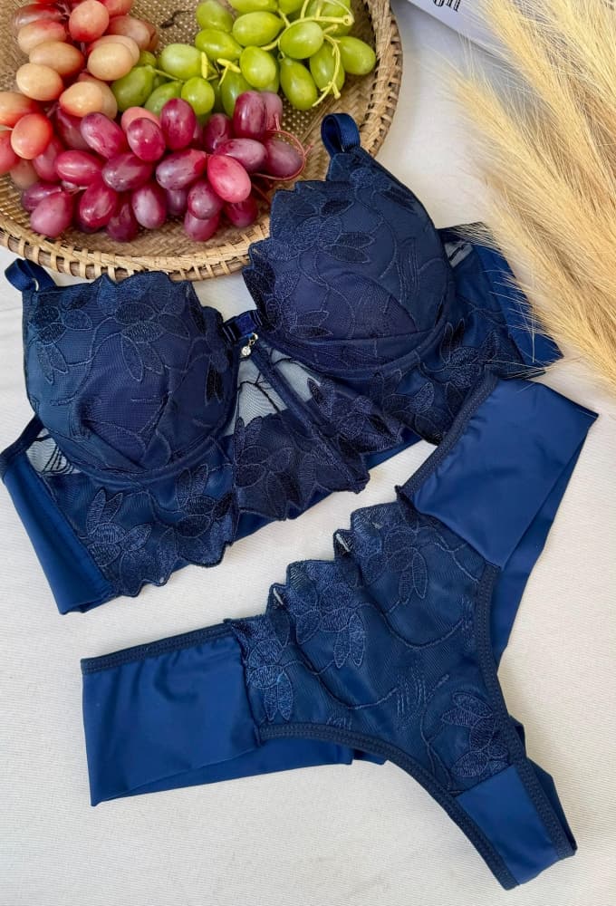 CONJUNTO SENSAÇÃO ULTRA LUXO - Azul marinho