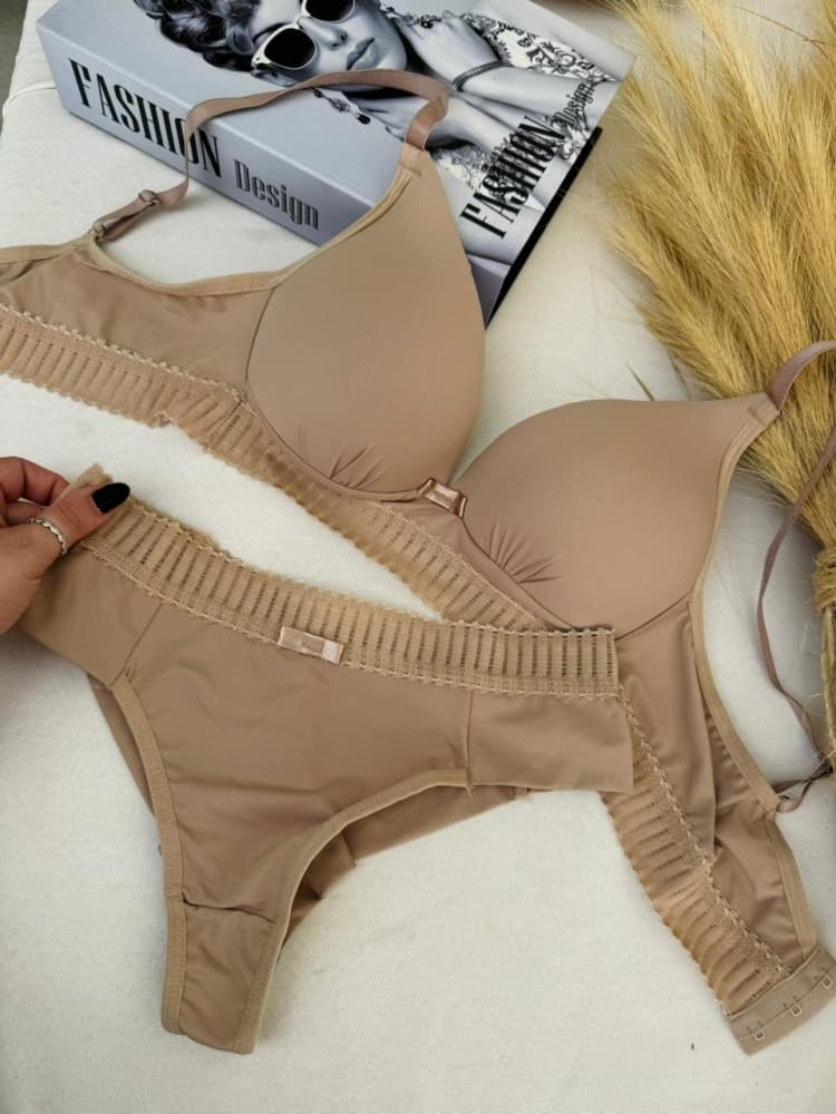 CONJUNTO C/BOJO SOFT - BEGE