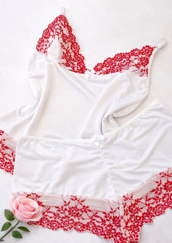 BABY DOLL LIGANETE DANIELA - Branco c/rubi