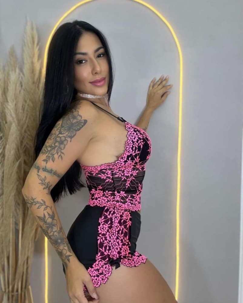 SHORT DOOL BICOLOR LAVINIA - PRETO C/PINK