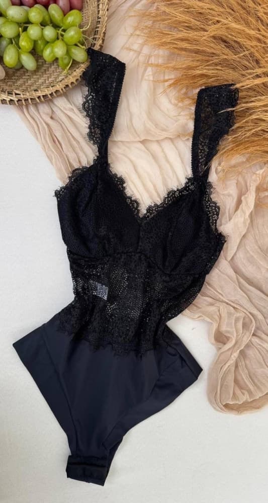 BODY S/BOJO ULTRALUXO JESSY - tecido microfibra e renda cilios 4
