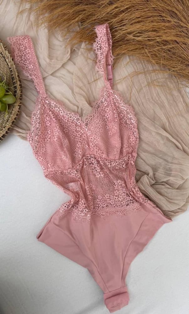 BODY S/BOJO ULTRALUXO JESSY - tecido microfibra e renda cilios 3