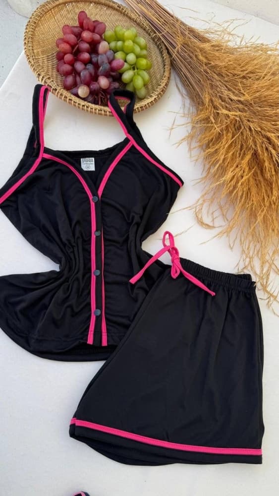 BABY DOLL AMERICANO ALCINHA/1312 - Malha PV 4