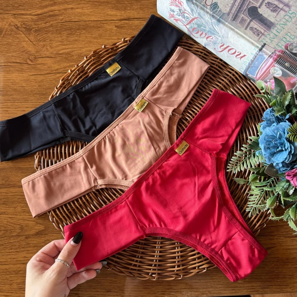 Calcinha conforto Perola (não é possível escolher cor - cores variadas)