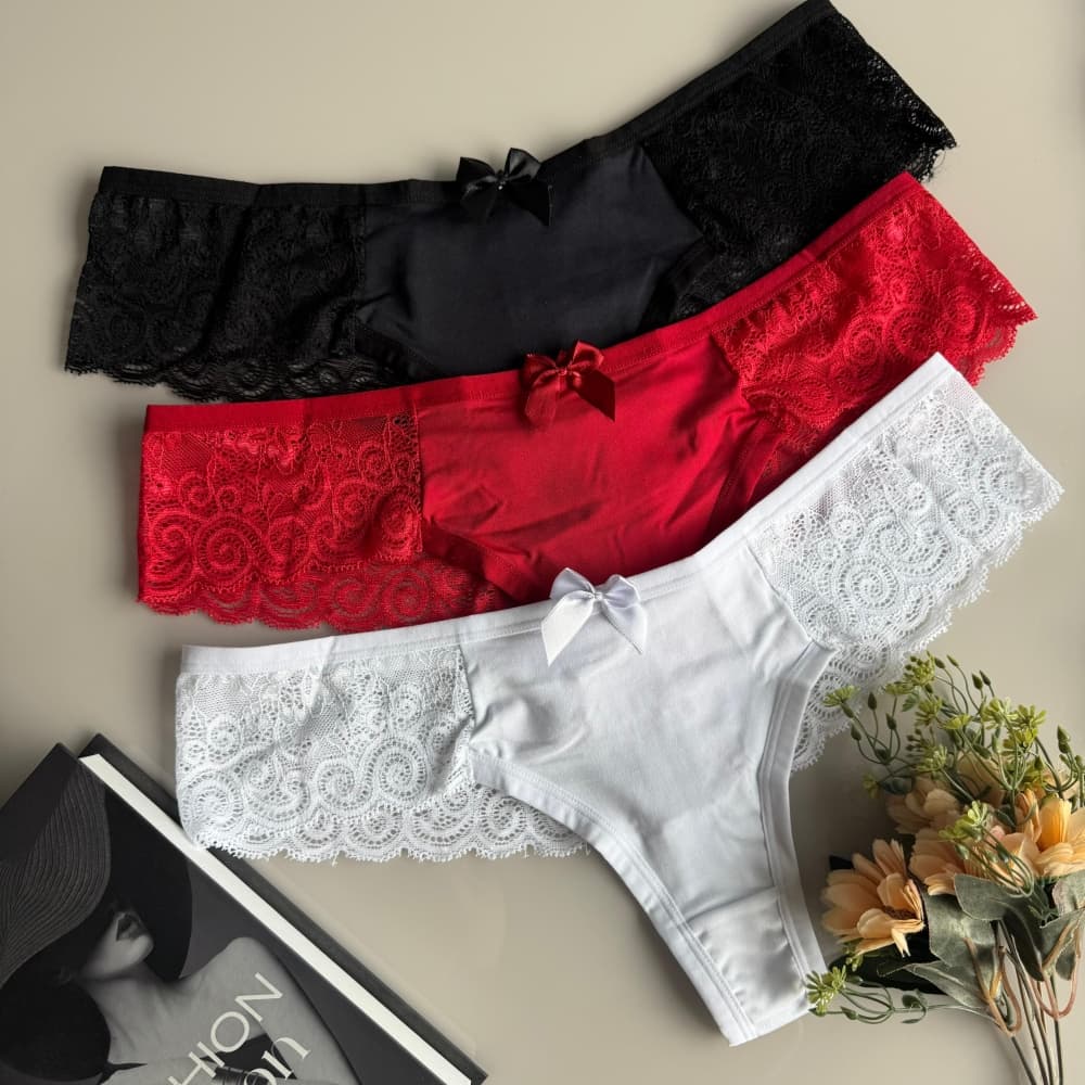 CALCINHA PLUS SIZE LAÇO