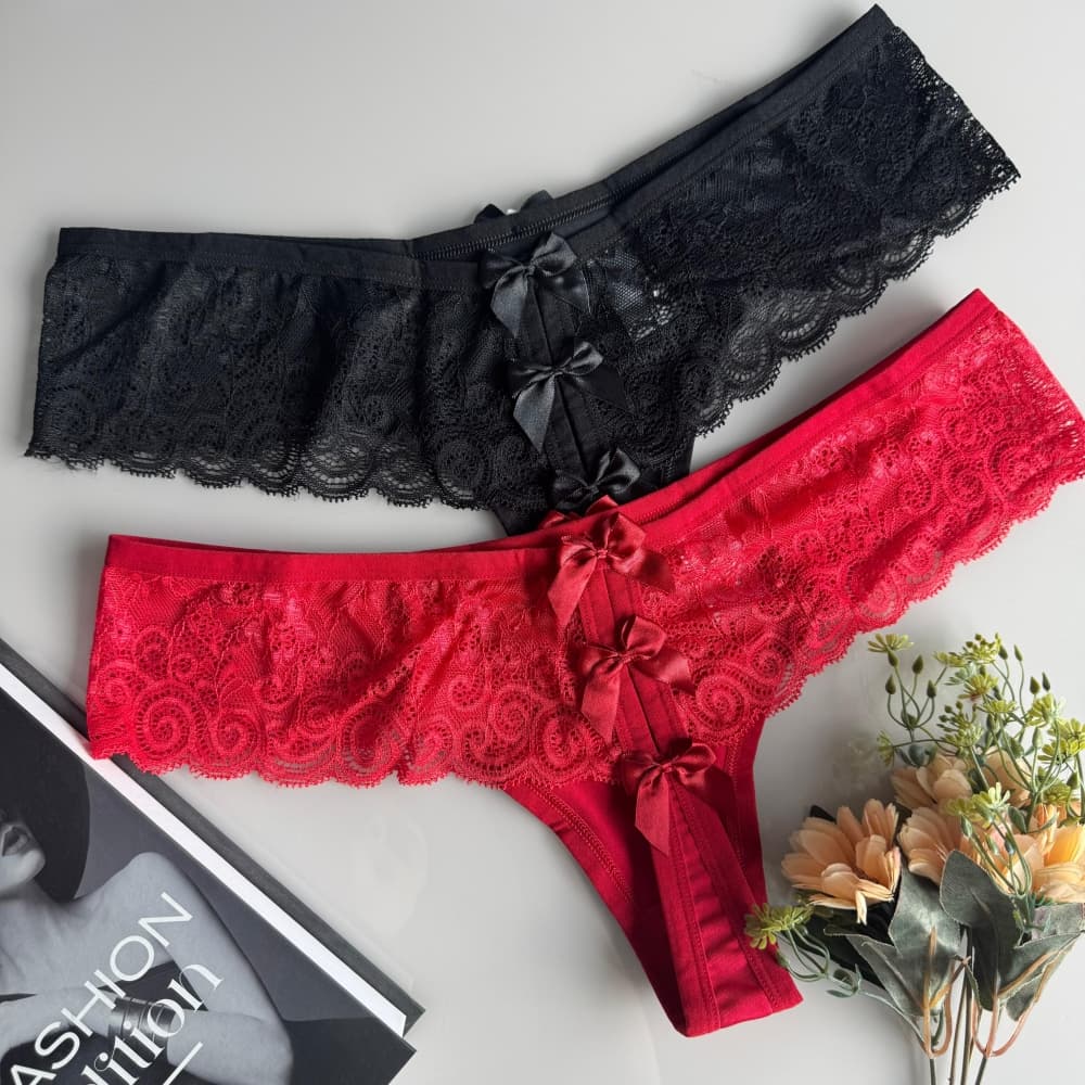 CALCINHA PLUS SIZE LAÇO 1