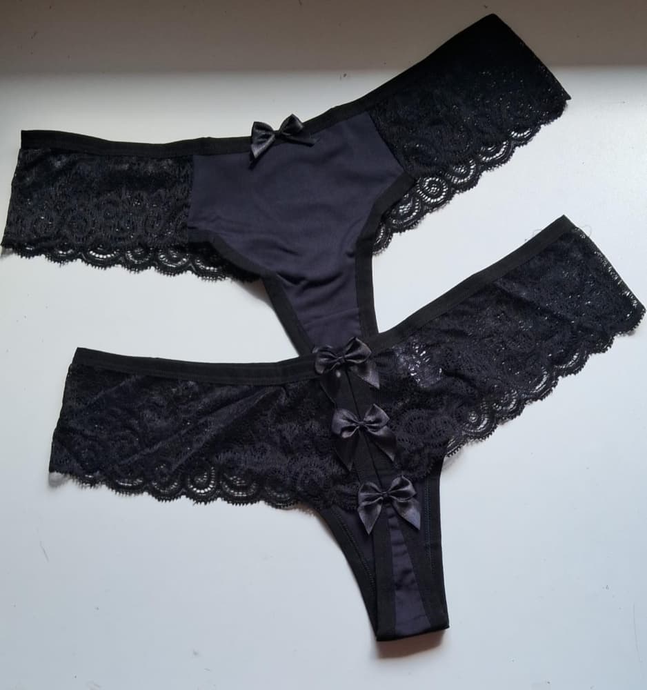 CALCINHA PLUS SIZE LAÇO 2