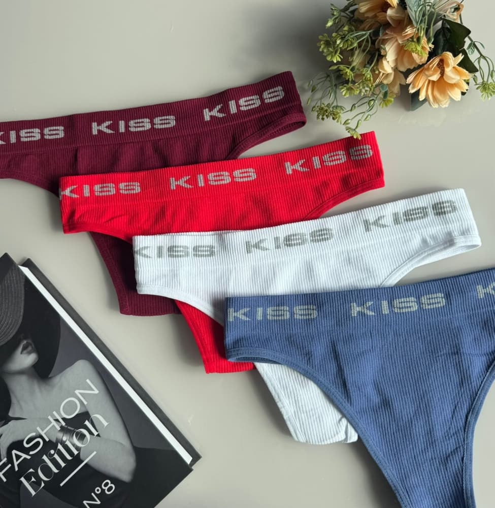 Calcinha fio canelada Kiss 1