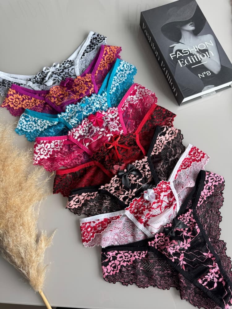 CALCINHA RENDINHA SAMANTHA (não é possível escolher cor - cores variadas)