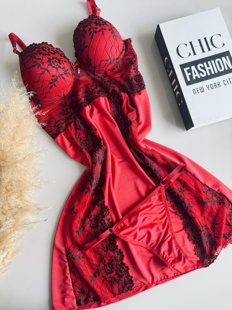 CAMISOLA C/BOJO+ Calcinha CECILIA 7