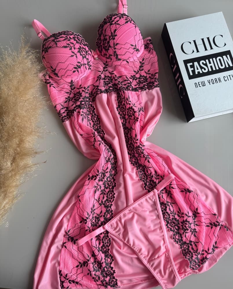 CAMISOLA C/BOJO+ Calcinha CECILIA 5