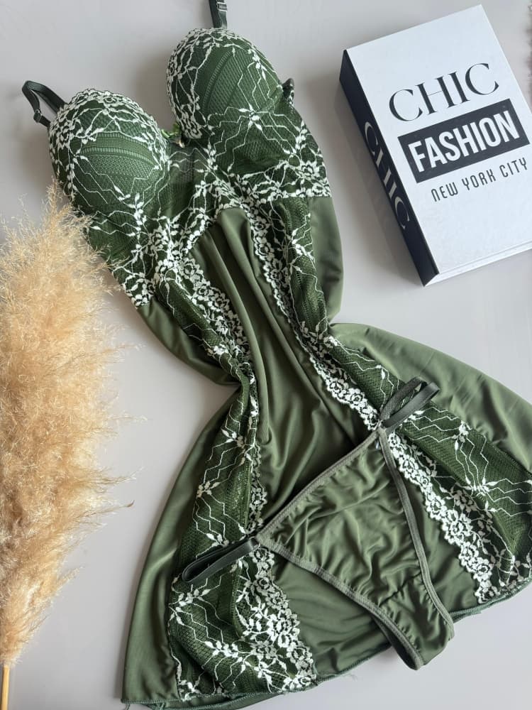 CAMISOLA C/BOJO+ Calcinha CECILIA 6