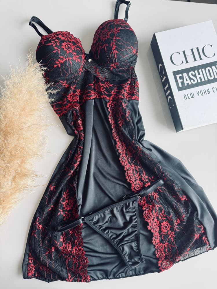 CAMISOLA C/BOJO+ Calcinha CECILIA 4