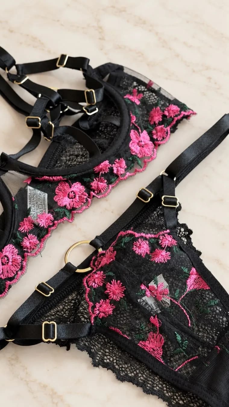 Conjunto sem Bojo Ultraluxo Sexy Safira, foto 4