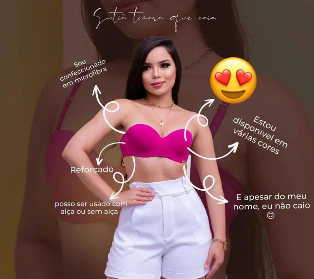 Sutiã Tomara Que Caia Microfibra para Mulher, foto 6