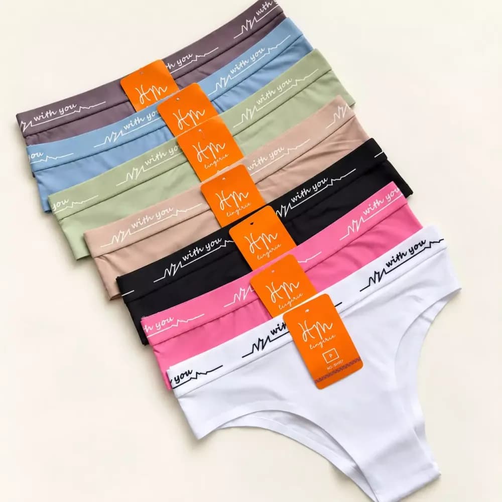Calcinha sem Costura Conforto com Elastico No Cos