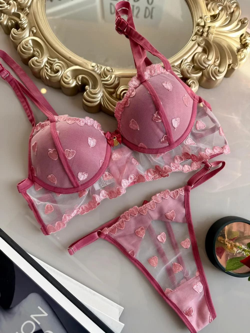 Conjunto com Bojo Tule Liris