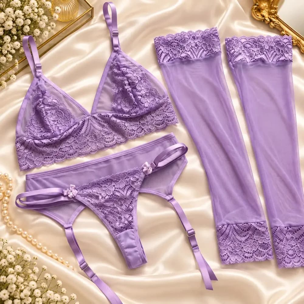 Conjunto sem Bojo + Meia Calça Vivian, foto 4