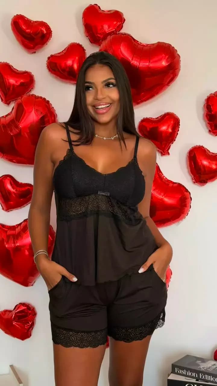 Baby Doll Suede com Bolso, foto 2
