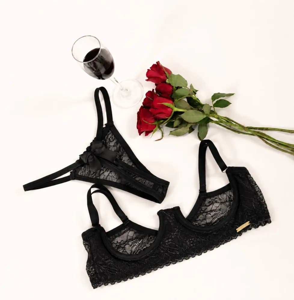 Conjunto sem Bojo Sexy com Aro Aberto Cleopatra, foto 4