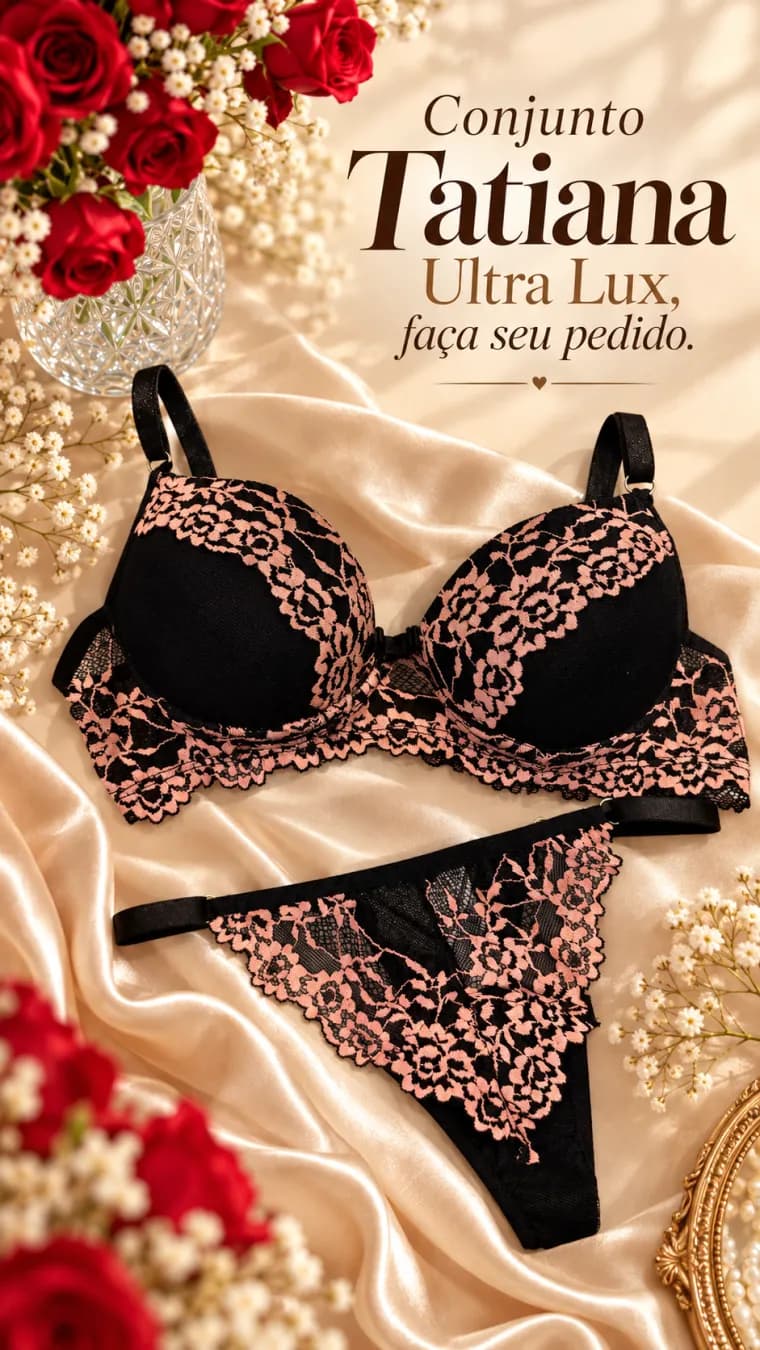 Conjunto com Bojo Tule Poá Tatiana