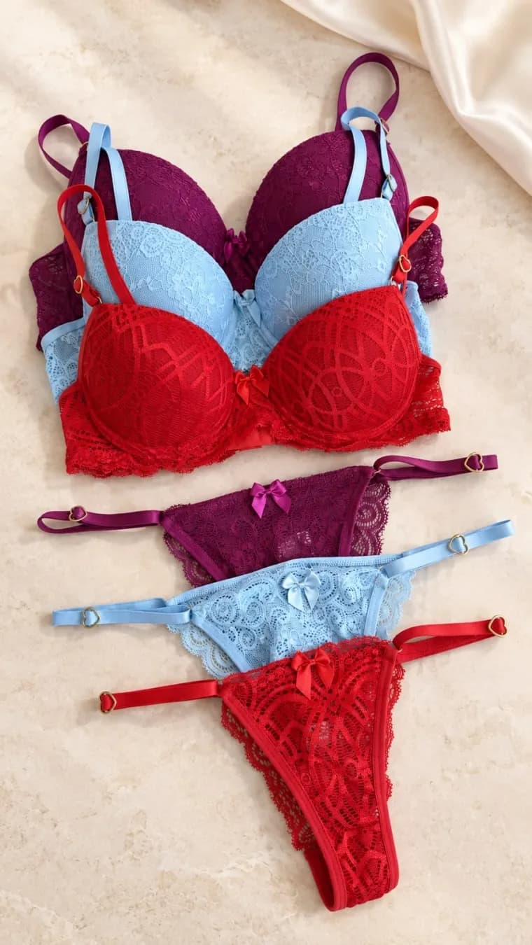 Conjunto com Bojo Rendado Marilia, foto 3